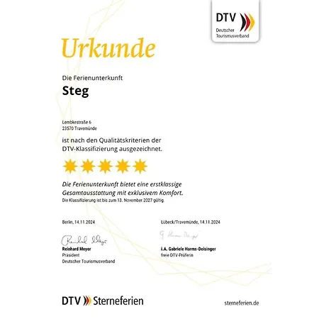 Haus Meerzeit, Steg, 250 M Vom Strand, Hunde Willkommen Lejlighed *